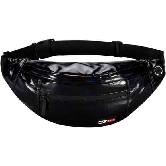 Other - Large Crossbody Fanny Pack with 4-Zipper Pockets Gym Sports Festival Workout